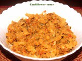 Spicy cauliflower masala recipe