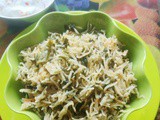 Spinach rice in coconut milk – How to make Healthy Spinach Rice (Palak rice) recipe – palak recipes