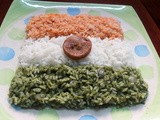 Tri coloured rice