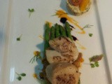 Amazing scallops with asparagus