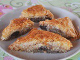 Chocolate and kataifi baklava