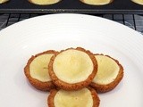 Lemon Almond Tassies with Graham Shortbread Crust