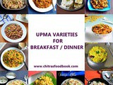 40 Upma Varieties / Different Types Of Upma Recipes