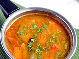 Easy Mixed Vegetable Sambar Recipe/Kadamba Sambar-Bachelors Recipes