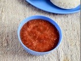 Easy tomato chutney recipe-side dish for idli dosa