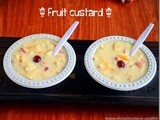 Fruit custard recipe-custard powder recipes
