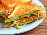 Green Chutney Cheese Sandwich Recipe - How To Make Chutney Sandwich