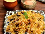 Pakistan Biryani Recipe-Ramzan Special Mushroom Biryani Recipe-Sunday Lunch Recipes Series 24