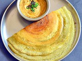 Pesarattu Recipe – Andhra style Pesarattu | Green Gram Dosa