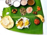 South Indian Full Meals-Lunch Menu For Guests-Thalai Vazhai Ilai Virundhu