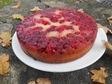 Chilli Cardamom Cranberry Upside Down Cake for Clandestine Cake Club