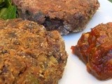Chocolate Bean Burgers To Go - With Hot Chilli Sauce