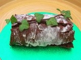 Chocolate Log with a Whipped Dark Boozy Chocolate Ganache - We Should Cocoa #40