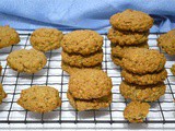Crunchy Peanut Butter Cookies with Zesty Orange & Oats