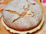 Gluten Free Sponge Cake Filled with Jam and Cream