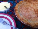 Rhubarb and Almond Cream Pasty Pie