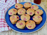 Spelt Rhubarb Muffins with a Hint of Rose