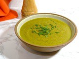 Spiced Parsnip Spinach Soup with Apple and Turmeric