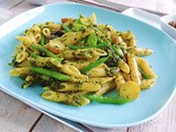 Pesto Penne Green beans and Potatoes
