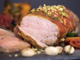 Pork Tenderloin with Roasted Peppers and Tarragon