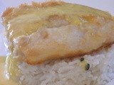 Filetto di pesce persico con salsa della passione