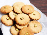 Eggless butter cookies recipe | whole wheat butter cookies recipe with saffron