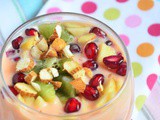 Fruit Custard Recipe | How To Make Fruit Custard | Fruit Salad With Custard