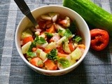 Kachumber (cucumber,onion,tomato salad) recipe | how to make kachumber