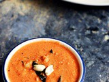 Peanut tomato chutney recipe | peanut chutney recipe with tomato