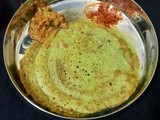 South Indian breakfast trail #5-Pesarattu and ginger chutney(allam pachadi)