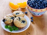 Paleo Orange Blueberry Muffins