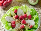 Turkey & Raspberry Salad with Walnut Vinaigrette