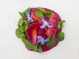 Beetroot-Cured Salmon With Chrain And Herb Salad