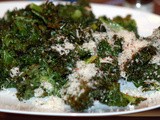 Roasted Kale with Parmesan