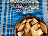 Baked Nimki | Namak Paare | Savory Diamond Cuts | No Butter No Ghee Indian snacks