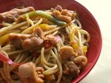 Chinese style Chicken Spaghetti | Easy chicken noodles | Chinese chicken noodles