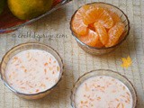 Orange Kheer | Komala Kheer | Low fat fruit based Kheer