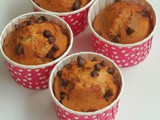 Eggless Chocolate Chips & Almond Butter Muffins