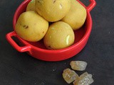 Moongdal, Palm Rock Candy Sugar Laddoos/Pasiparuppu Panakalkandu Laddus