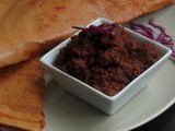 Purple Cabbage Ginger Chutney/Muttaikose Inji Thuvaiyal/Cabbage Thogayal