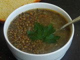 Soupe de Lentilles/French Vegan Lentils Soup