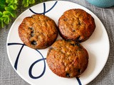 Banana Blueberry Muffins – Whole Wheat Muffins with Blueberries