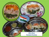 Indian Flag Recipes Idly /Dosa / Tomato Carrot Chutney