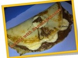 Nutella with Banana Pancake Roll/Sandwich