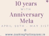 10 Years of Blogging, Celebration with Anniversary Mela & Giveaways