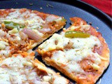 3 Ingredient Pizza Dough | Kulcha Pan Pizza