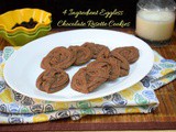 4 Ingredient Eggless Chocolate Rosette Cookies
