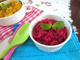 Beetroot Pachadi | How to make Beetroot Pachadi with Step by Step Pictures