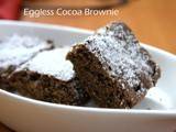 Eggless Butterless Cocoa Brownies