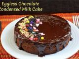 Eggless Chocolate Condensed Milk Cake
